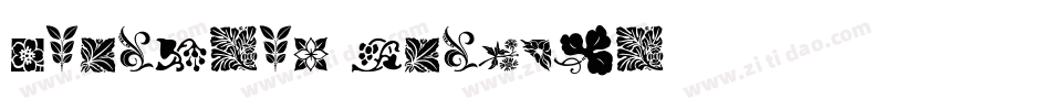Kalocsai Flowers字体转换